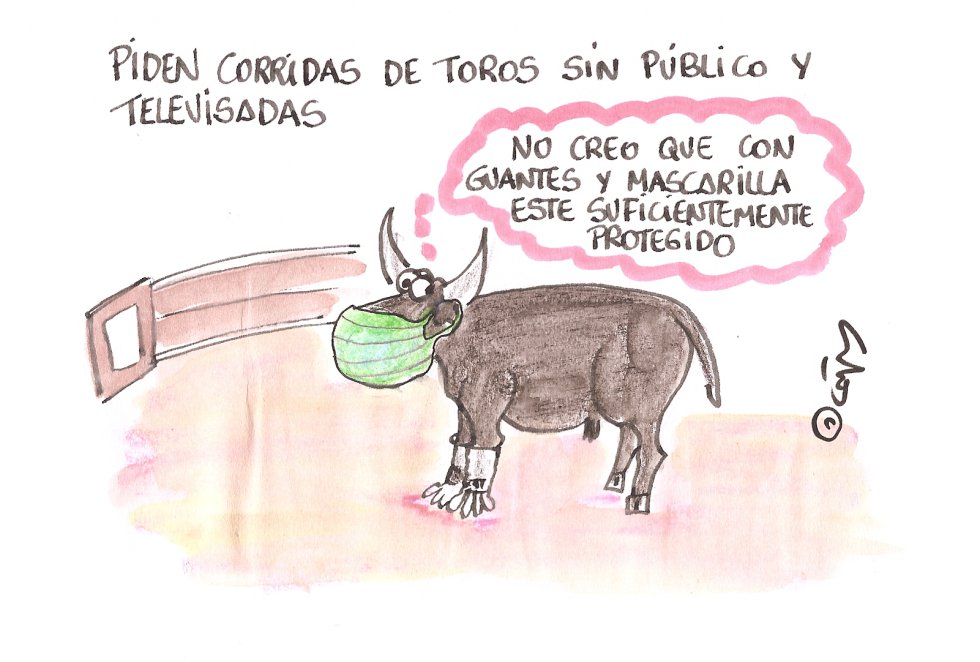 La viñeta de Villanueva, los toros. La viñeta de Villanueva, los toros.