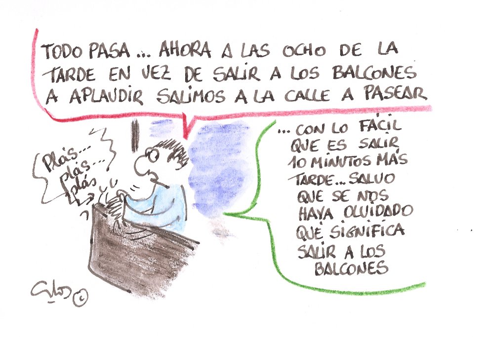 La viñeta de Villanueva, aplausos y paseos. La viñeta de Villanueva, aplausos y paseos.