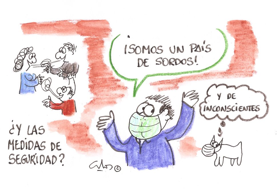 La viñeta de Villanueva, país de sordos. La viñeta de Villanueva, país de sordos.