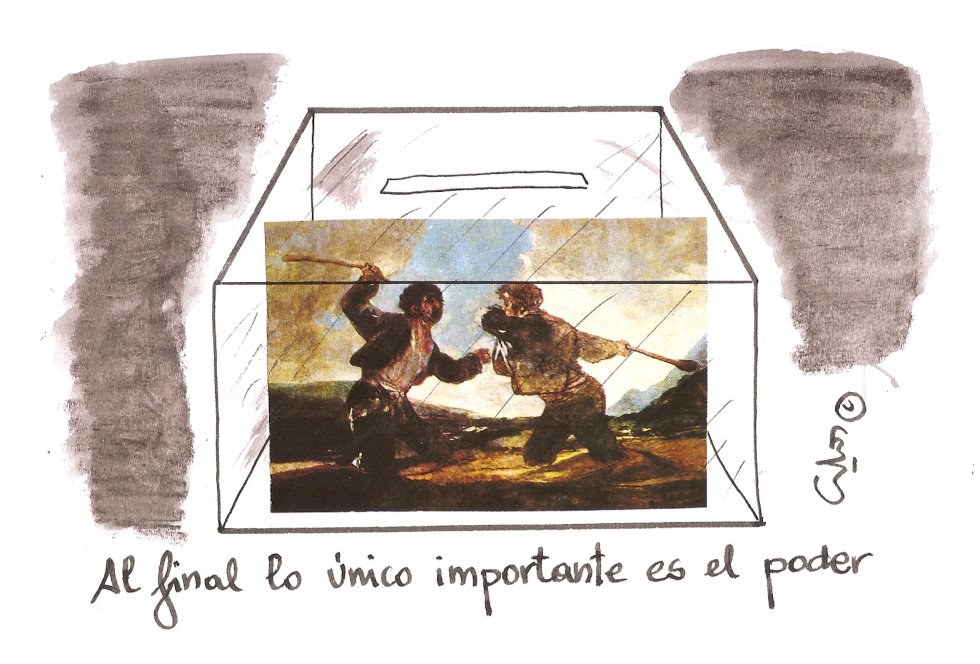 La viñeta de Villanueva, sólo el poder La viñeta de Villanueva, sólo el poder