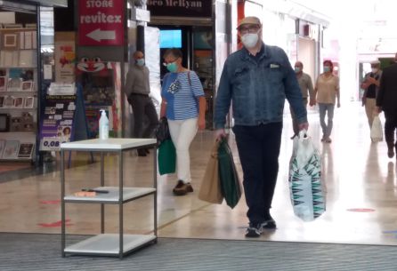 Customers at the Salesas Shopping Center in Oviedo