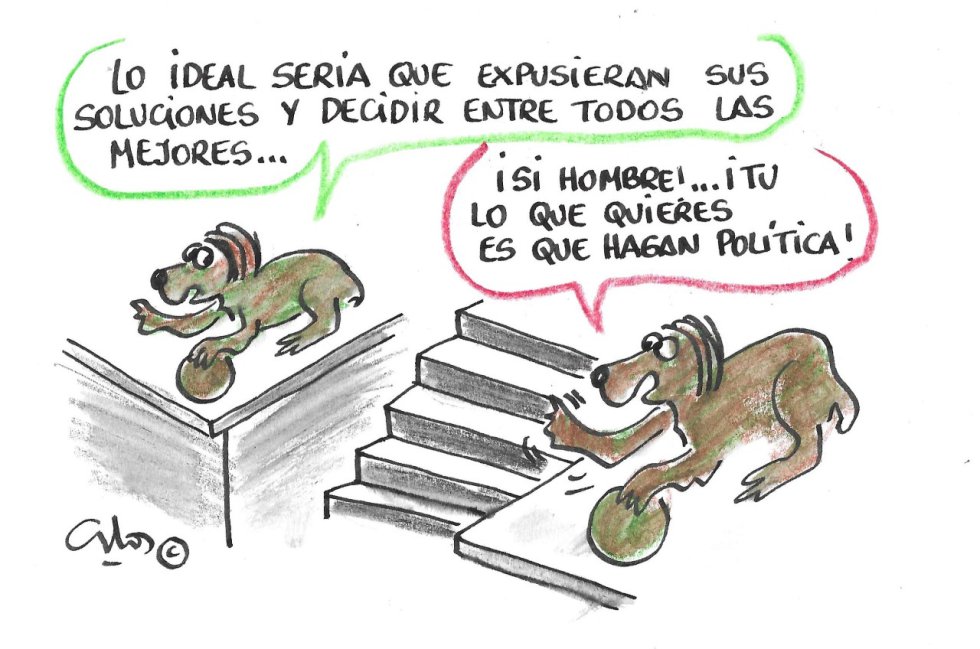 La viñeta de Villanueva, hacer política. La viñeta de Villanueva, hacer política.