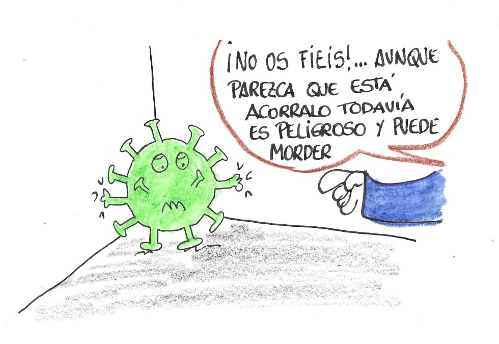La viñeta de Villanueva, acorralado La viñeta de Villanueva, acorralado