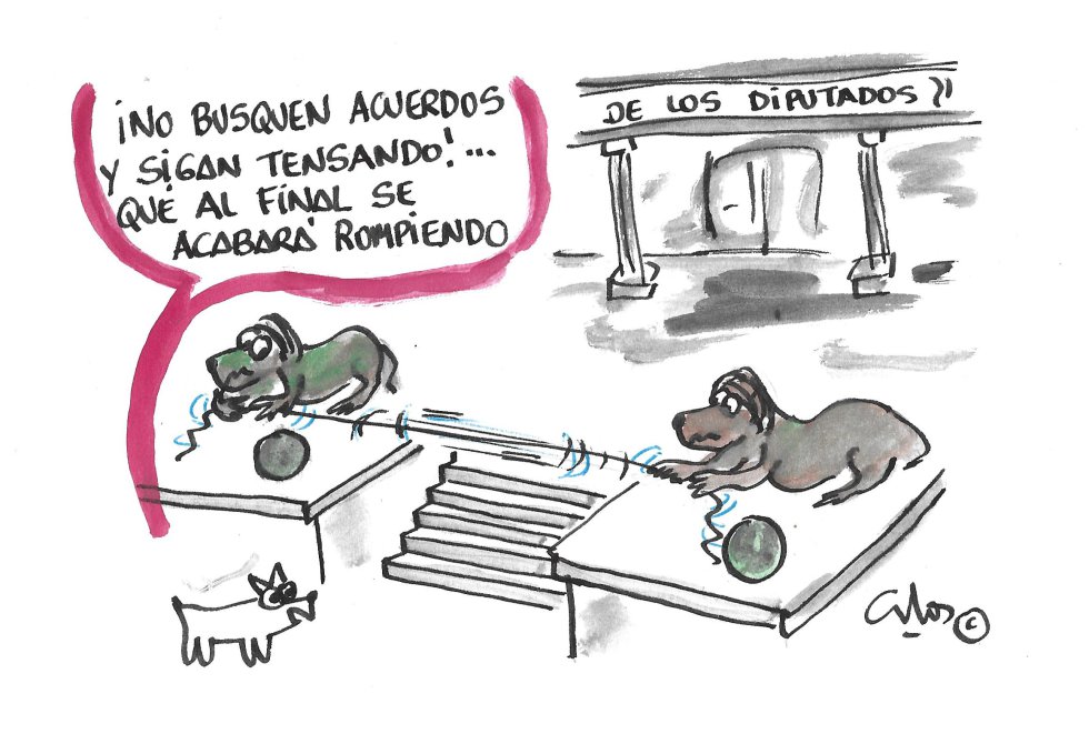 La viñeta de Villanueva, tensar la cuerda..
La viñeta de Villanueva, tensar la cuerda..