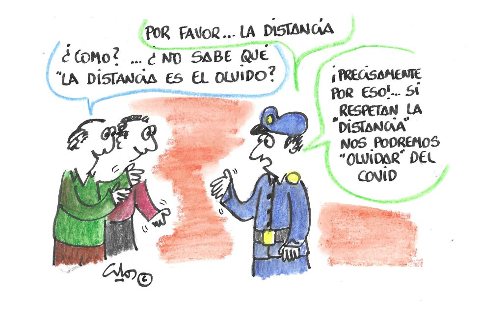 La viñeta de Villanueva, distancia La viñeta de Villanueva, distancia