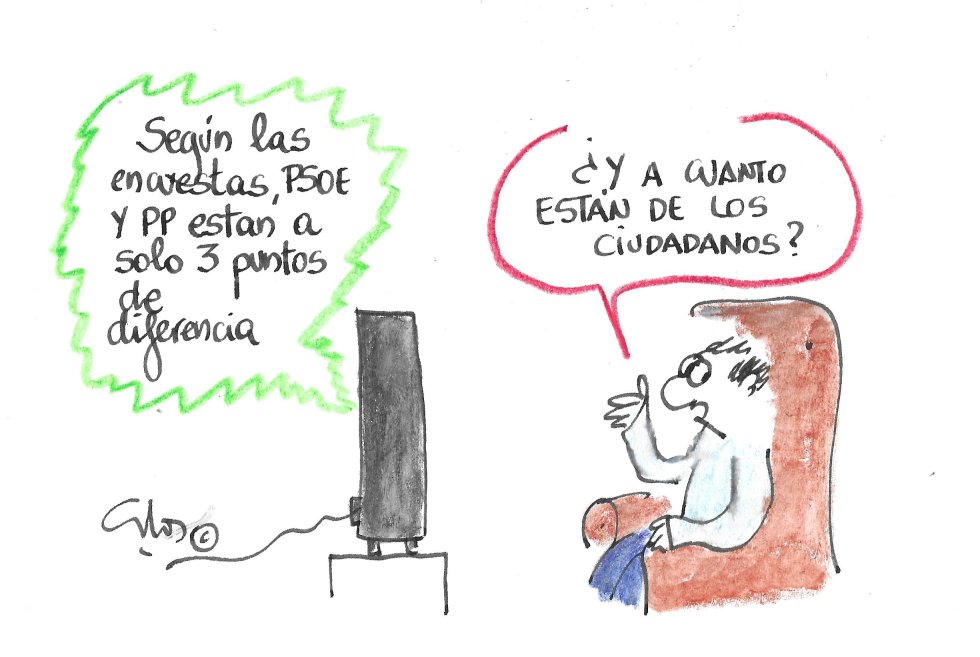 La viñeta de Villanueva, a distancia de los ciudadanos. La viñeta de Villanueva, a distancia de los ciudadanos.