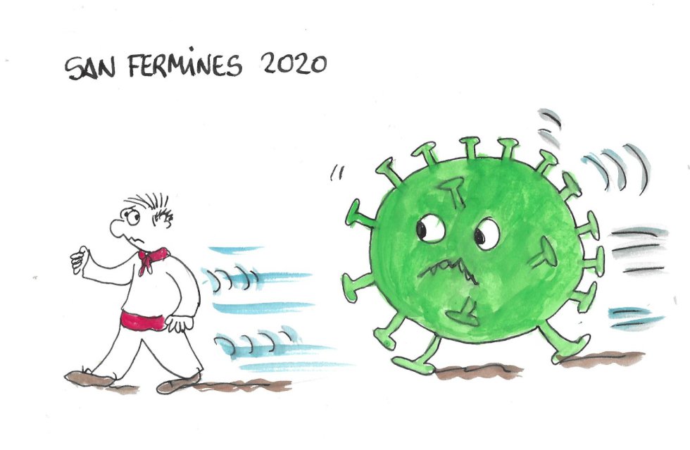 La viñeta de Villanueva, ¡Viva San Fermín! La viñeta de Villanueva, ¡Viva San Fermín!