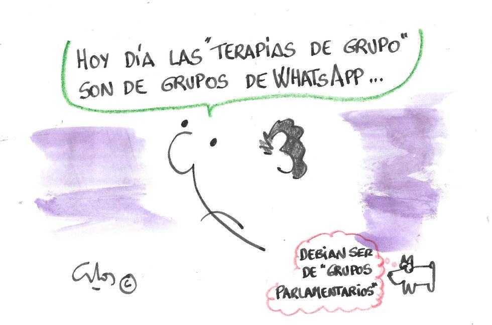 La viñeta de Villanueva, terapias de grupo La viñeta de Villanueva, terapias de grupo