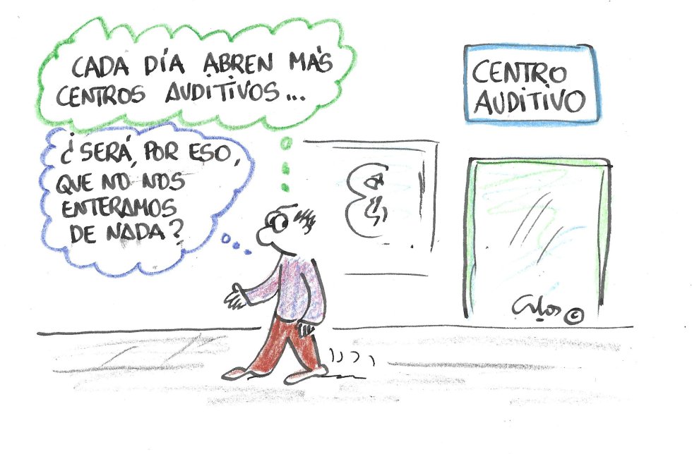 La viñeta de Villanueva, duros de oído La viñeta de Villanueva, duros de oído