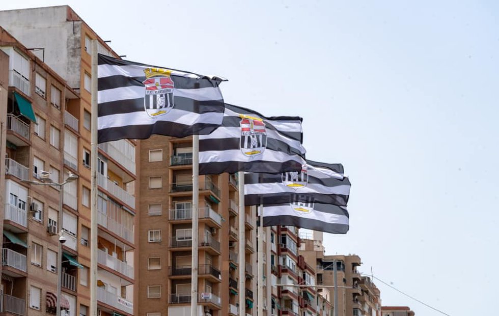 Banderas del F.C Cartagena. Banderas del F.C Cartagena.
