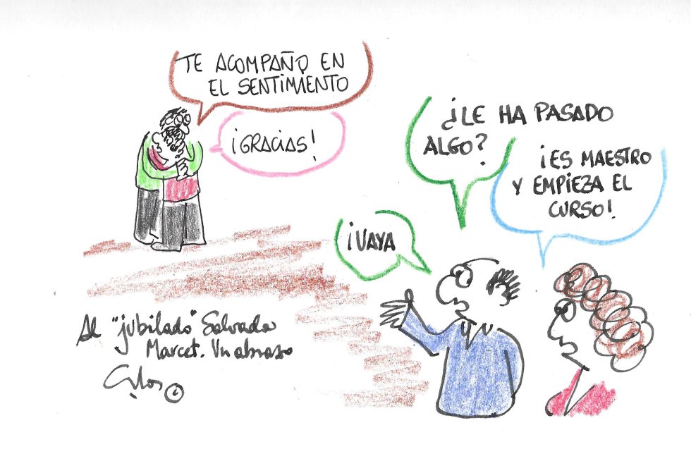 La viñeta de Villanueva, empieza el curso. La viñeta de Villanueva, empieza el curso.