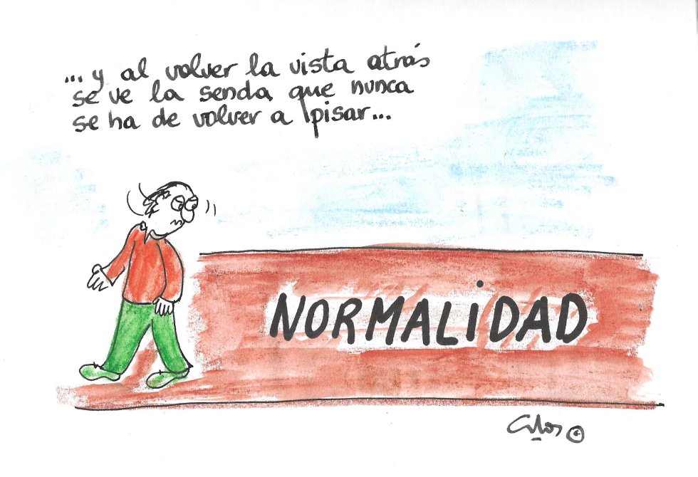 La viñeta de Villanueva, caminante no hay camino. La viñeta de Villanueva, caminante no hay camino.