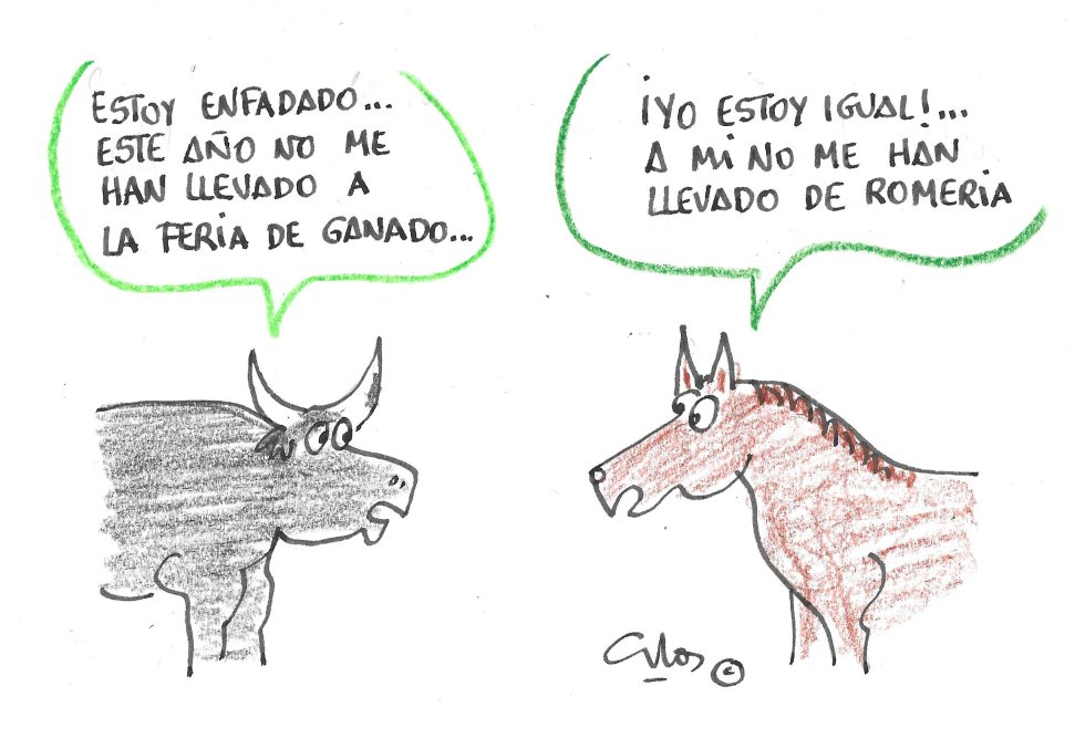 La viñeta de Villanueva, año sin ferias. La viñeta de Villanueva, año sin ferias.