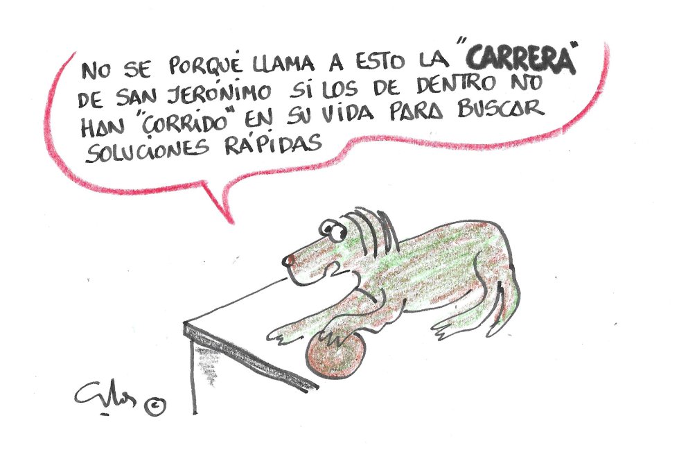 La viñeta de Villanueva, ¡A correr! La viñeta de Villanueva, ¡A correr!