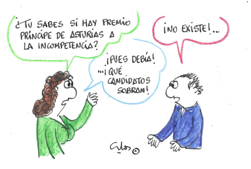 La viñeta de Villanueva, incompetencia. La viñeta de Villanueva, incompetencia.