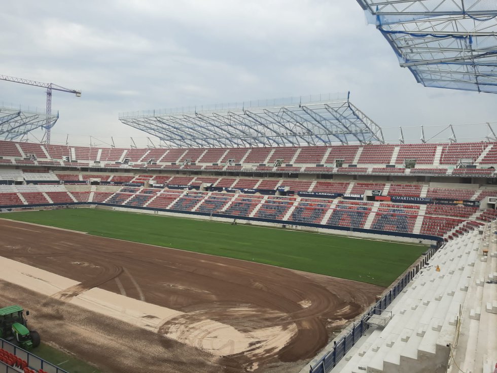 Así avanzan las obras del Sadar Así avanzan las obras del Sadar