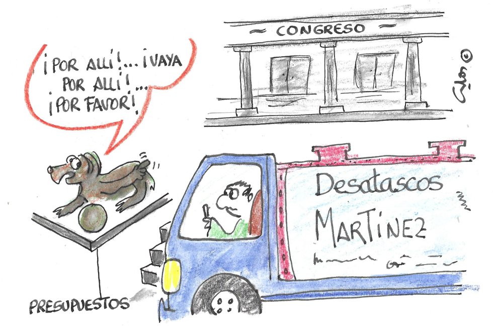 La viñeta de Villanueva, desatascos. La viñeta de Villanueva, desatascos.