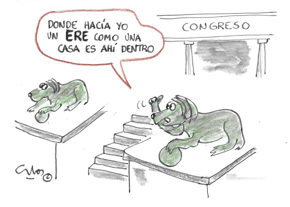 La viñeta de Villanueva, ERE en el Congreso. La viñeta de Villanueva, ERE en el Congreso.