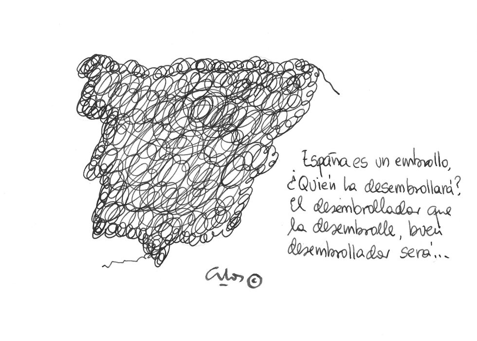 La viñeta de Villanueva, embrollo. La viñeta de Villanueva, embrollo.
