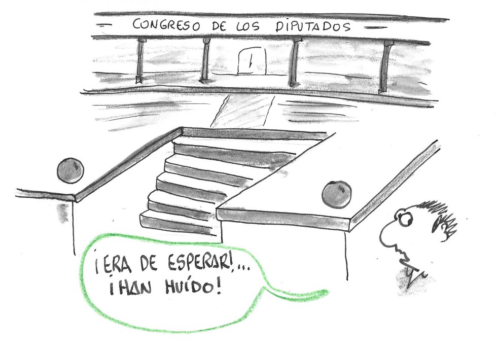 La viñeta de Villanueva, la huida La viñeta de Villanueva, la huida
