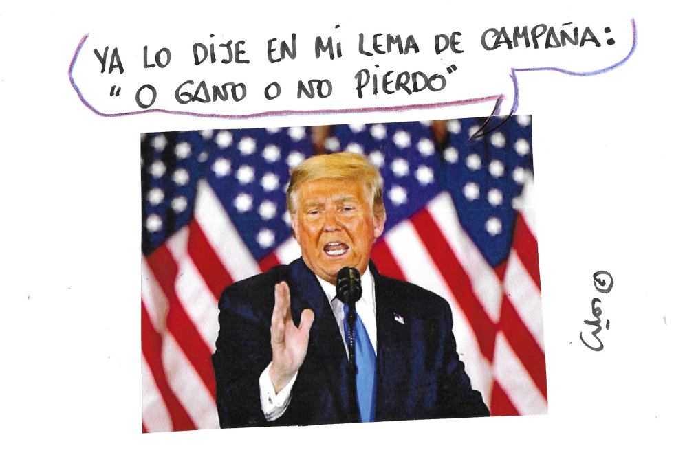 La viñeta de Villanueva, Trump. La viñeta de Villanueva, Trump.