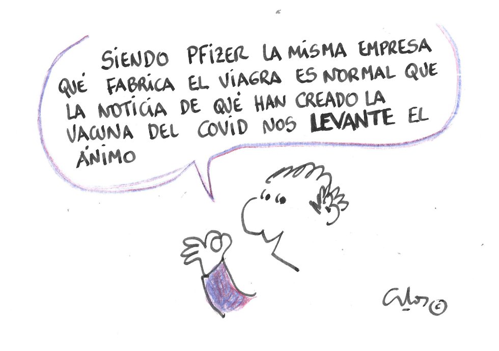 La viñeta de Villanueva, levantar el ánimo. La viñeta de Villanueva, levantar el ánimo.