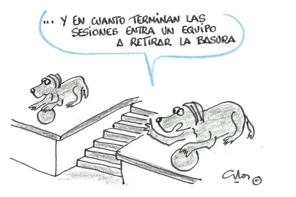 La viñeta de Villanueva, retirar la basura. La viñeta de Villanueva, retirar la basura.