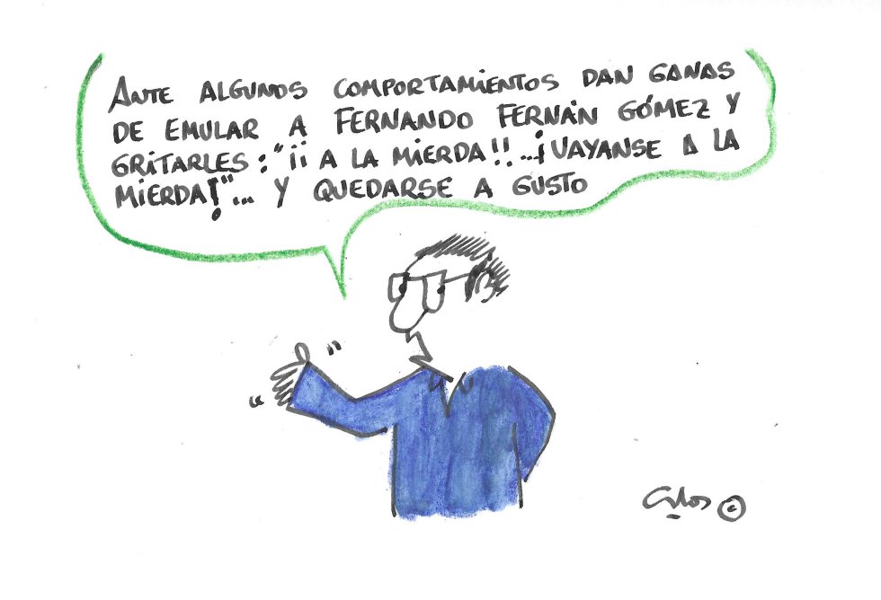 La viñeta de Villanueva, Fernando Fernán Gómez La viñeta de Villanueva, Fernando Fernán Gómez