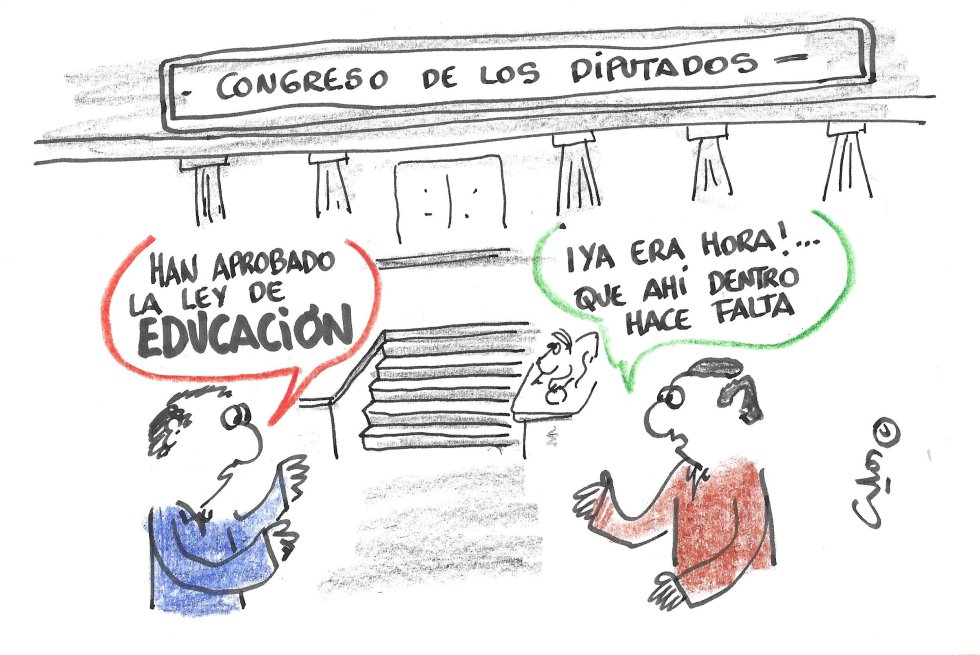 La viñeta de Villanueva, educación. La viñeta de Villanueva, educación.