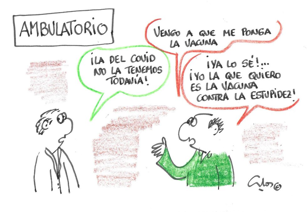 La viñeta de Villanueva, vacuna. La viñeta de Villanueva, vacuna.