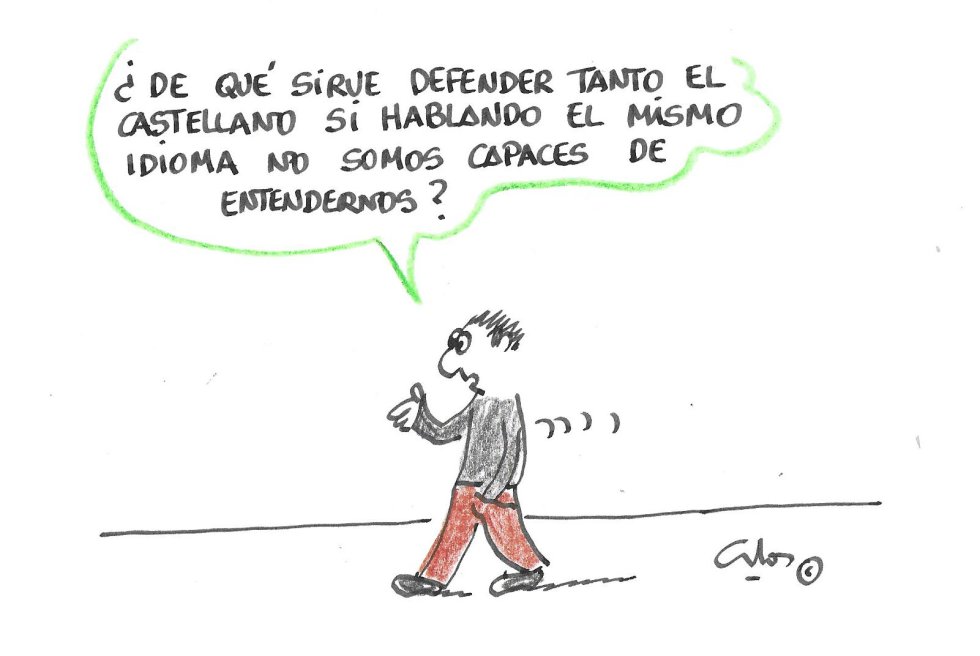 La viñeta de Villanueva, castellano. La viñeta de Villanueva, castellano.