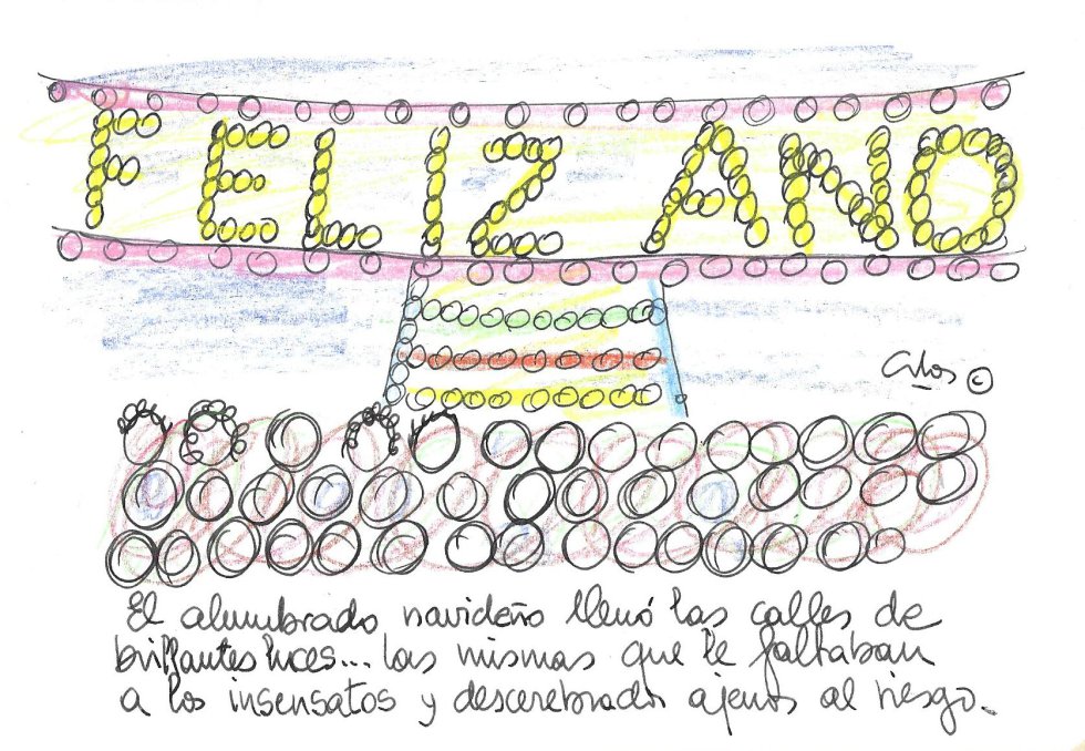 La viñeta de Villanueva, luces. La viñeta de Villanueva, luces.