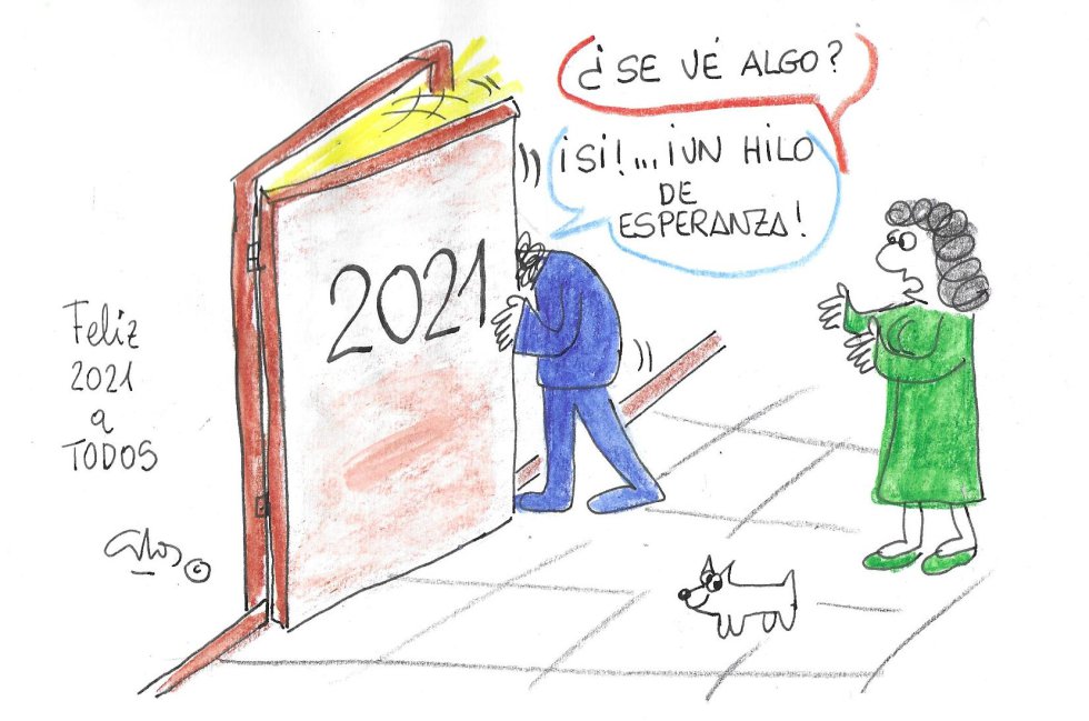 La viñeta de Villanueva, feliz 2021 La viñeta de Villanueva, feliz 2021
