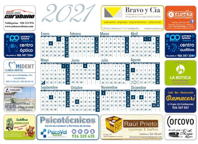 Vuelven Los Calendarios De Ser Valdepenas Llenos De Historia Ser Ciudad Real Cadena Ser calendario laboral valdepeñas