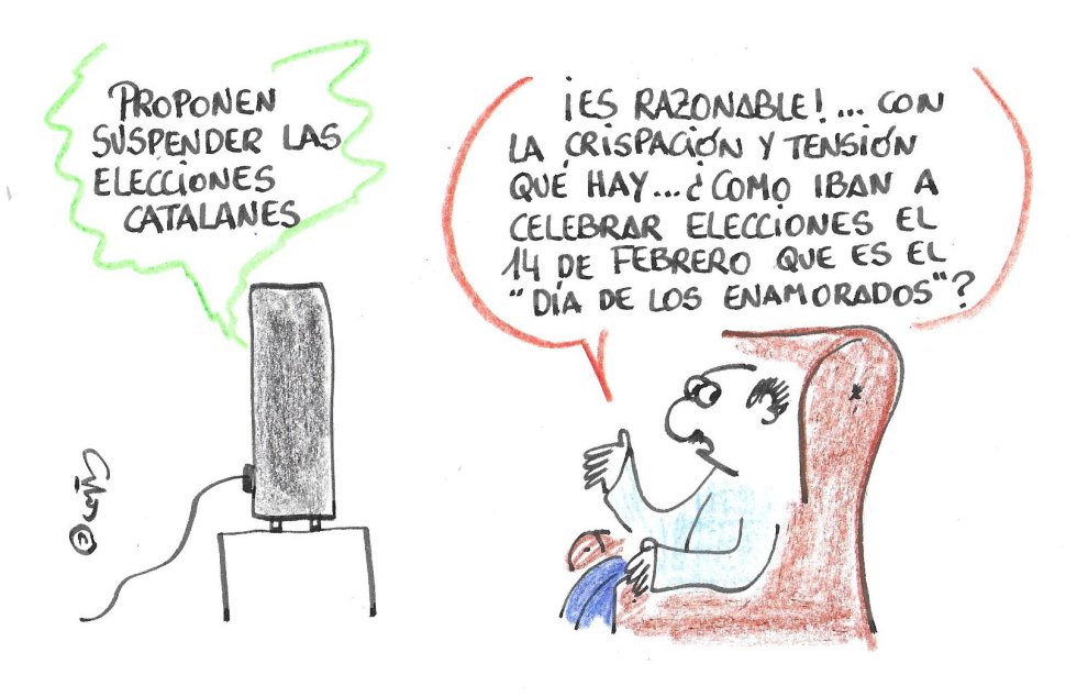 La viñeta de Villanueva, elecciones catalanas La viñeta de Villanueva, elecciones catalanas