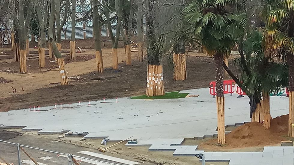 Según ha afirmado en alcalde de Palencia, Mario Simón, las obras de Jardinillos podrían estar acabadas en el mes de abril Según ha afirmado en alcalde de Palencia, Mario Simón, las obras de Jardinillos podrían estar acabadas en el mes de abril