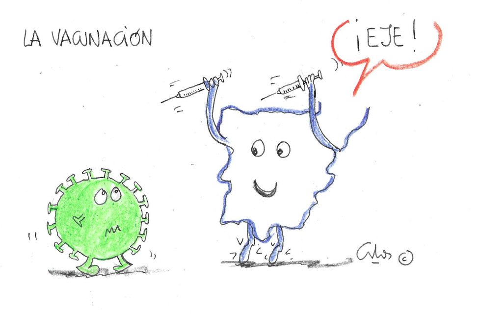 La viñeta de Villanueva, la vacunación La viñeta de Villanueva, la vacunación