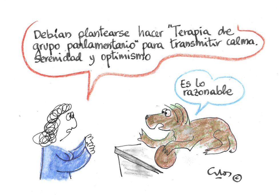 La viñeta de Villanueva, terapia de grupo La viñeta de Villanueva, terapia de grupo