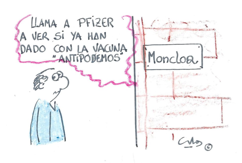 La viñeta de Villanueva, vacuna "Antipodemos" La viñeta de Villanueva, vacuna "Antipodemos"