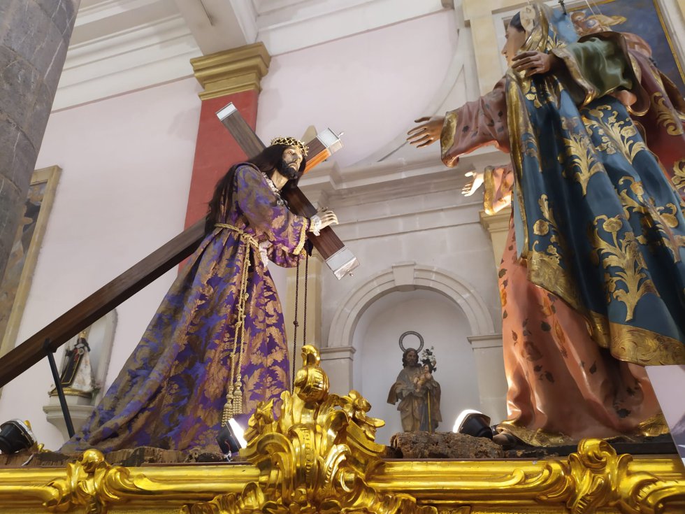 'El Encuentro' es otra de los tronos que forma parte de la Cofradía del Cristo del Perdón 'El Encuentro' es otra de los tronos que forma parte de la Cofradía del Cristo del Perdón