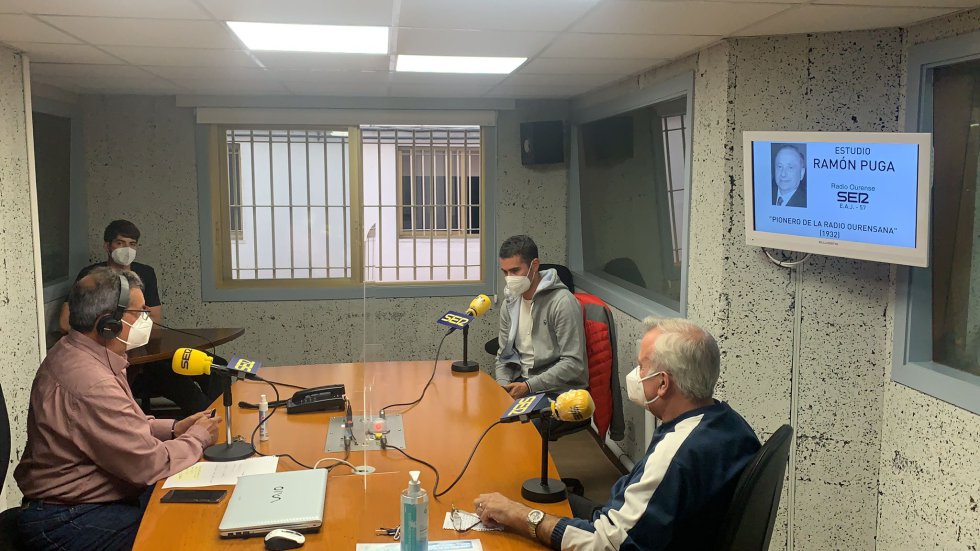 El estudio Ramón Puga durante la emisión de SER Deportivos Ourense El estudio Ramón Puga durante la emisión de SER Deportivos Ourense
