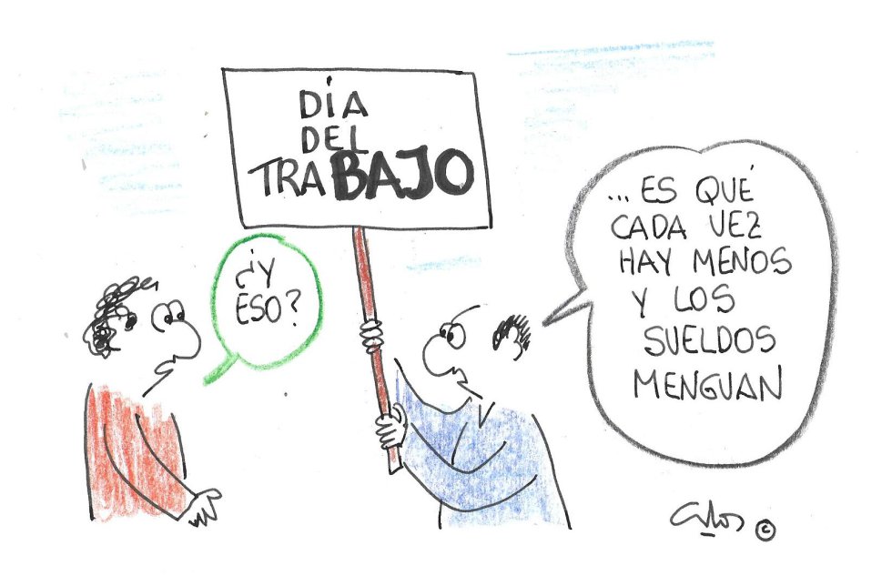 La viñeta de Villanueva, Día del Trabajo La viñeta de Villanueva, Día del Trabajo