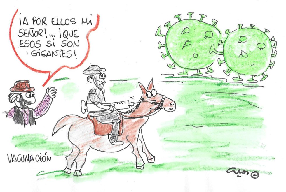 La viñeta de Villanueva, gigantes La viñeta de Villanueva, gigantes