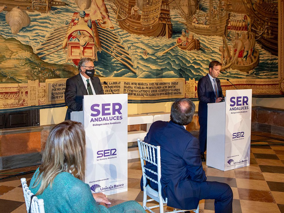 Antonio Yélamo, director de la Cadena SER Andalucía, y Fernando Pérez Moguió, director de La Ventana Andalucía Antonio Yélamo, director de la Cadena SER Andalucía, y Fernando Pérez Moguió, director de La Ventana Andalucía