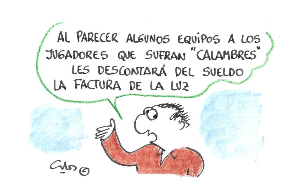 La viñeta de Villanueva, calambres La viñeta de Villanueva, calambres