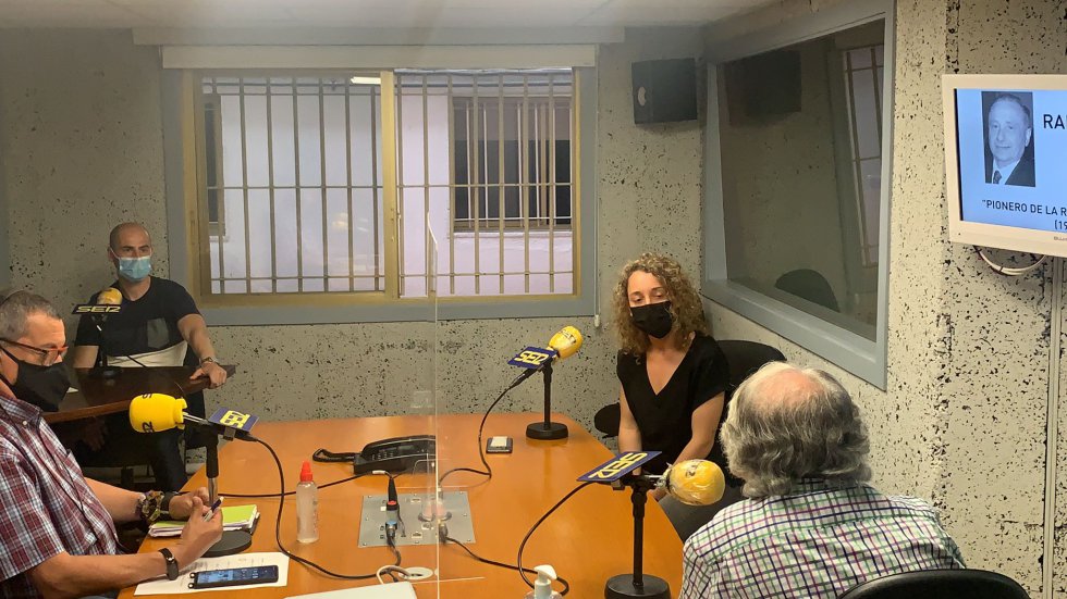 El estudio Ramón Púga durante la emisión de Ser Deportivos Ourense El estudio Ramón Púga durante la emisión de Ser Deportivos Ourense