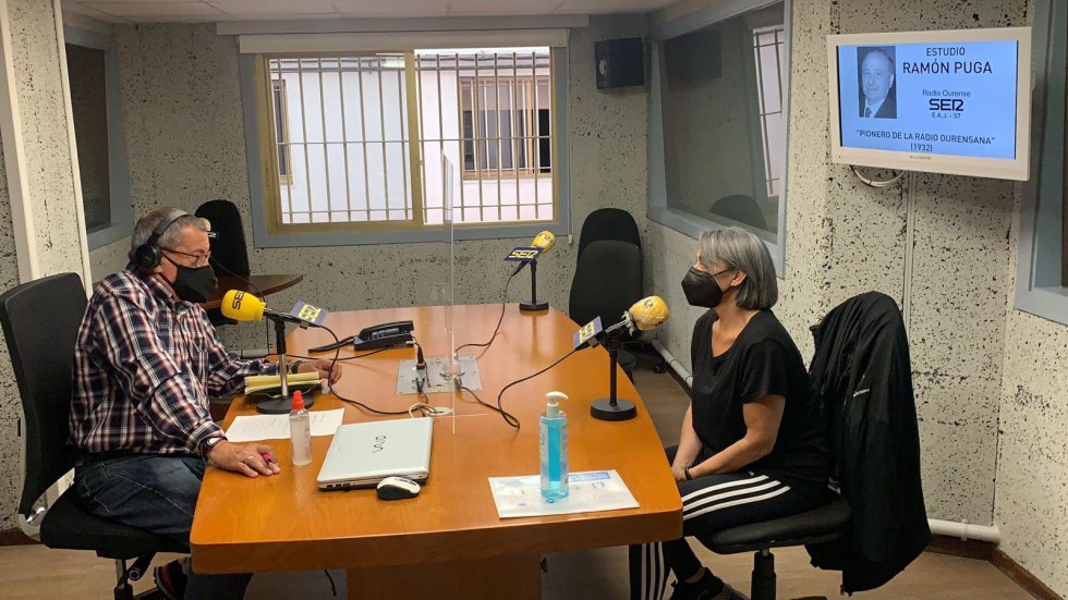 El estudio Ramón Púga durante la emisión de Ser Deportivos Ourense El estudio Ramón Púga durante la emisión de Ser Deportivos Ourense