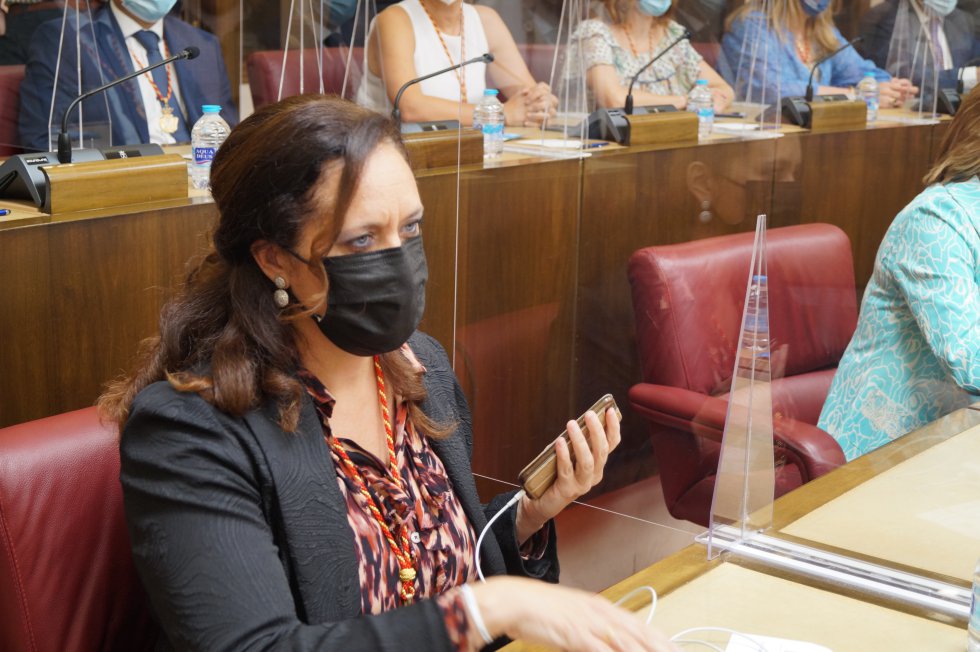 Teresa García, ex concejal de Ciudadanos, ha ocupado un nuevo asiento junto a Rosario Velasco de VOX Teresa García, ex concejal de Ciudadanos, ha ocupado un nuevo asiento junto a Rosario Velasco de VOX