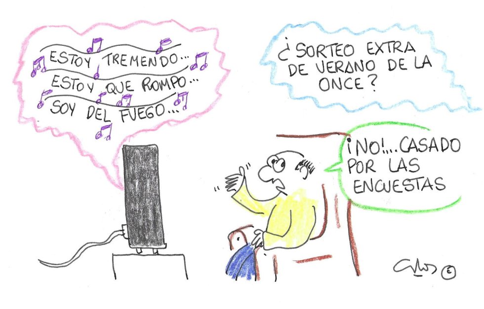 La viñeta de Villanueva, la ONCE La viñeta de Villanueva, la ONCE