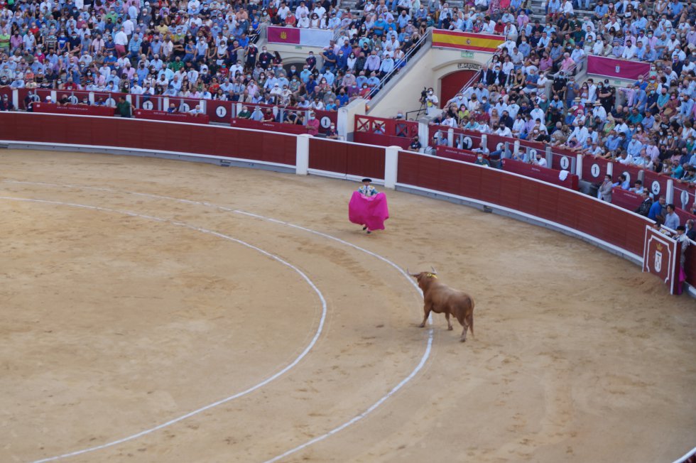 Antonio Ferrera, durante la faena con el capote Antonio Ferrera, durante la faena con el capote